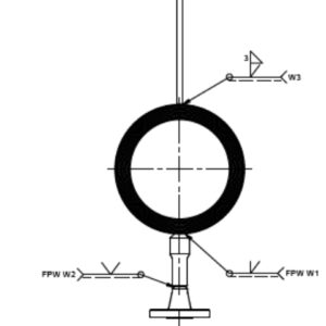 6'' 150# RF DRIPRING with 3/4'' 150# RF outlet/PD-090