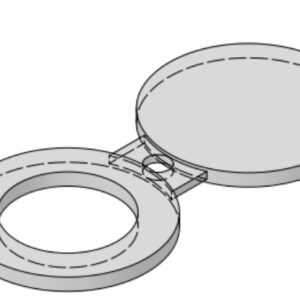 3 1/2'' 300# FF Spectacle Blind NPS - B16.48