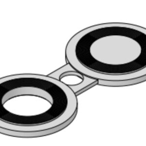 1 1/2'' 300# RF Spectacle Blind NPS - B16.48