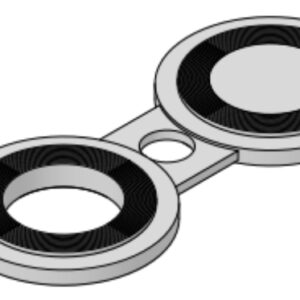 1 1/4'' 300# RF Spectacle Blind NPS - B16.48