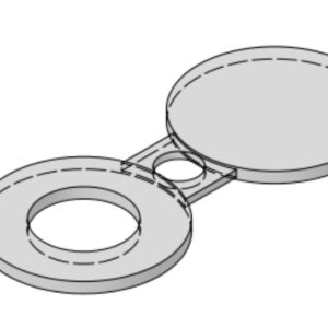 1 1/2'' 300# FF Spectacle Blind NPS - B16.48