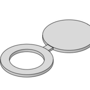 8" 150# FF Spectacle Blind - B16.48/ SLBN A240 S31803/D45