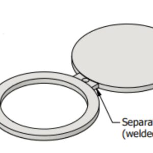 14'' 150# FF Spectacle Blind - B16.48 /THK=24,0 mm