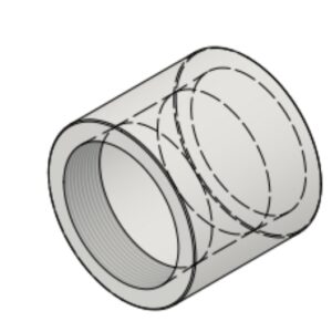 4" x 4" NPT-F 3000# Threaded Coupling