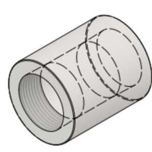 1 1/4" x 1 1/4" NPT-F 3000# Threaded Coupling