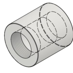 1 1/4" x 1 1/4" NPT-F 6000# Threaded Coupling
