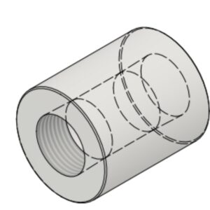 3/4" x 3/4" NPT-F 3000# Threaded Coupling