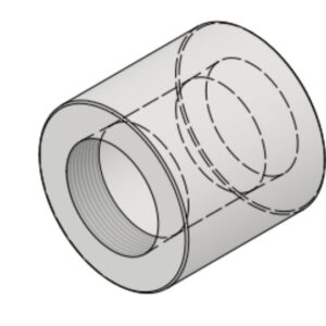 2" x 2" NPT-F 6000# Threaded Coupling