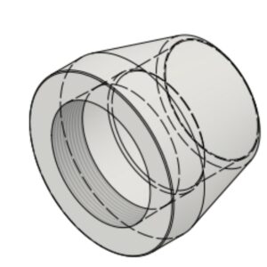 4" NPT-F x BW Sch40S 6000# Coupling