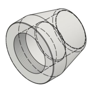 3" NPT-F x BW Sch40S 6000# Coupling
