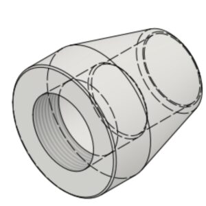 1 1/2" NPT-F x BW Sch40S 6000# Coupling