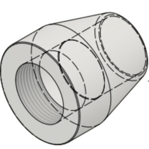 1 1/4" NPT-F x BW Sch10S 6000# Coupling