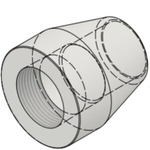 1 1/4" NPT-F x BW Sch40S 6000# Coupling