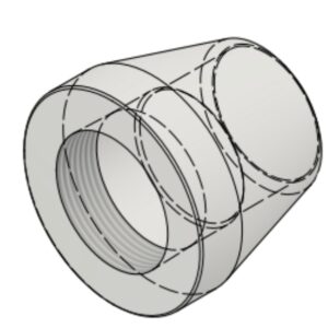 2 1/2" NPT-F x BW Sch40S 6000# Coupling