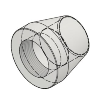 2 1/2" NPT-F x BW Sch10S 6000# Coupling