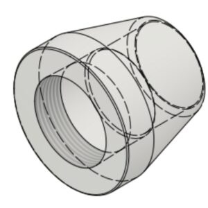 2 1/2" NPT-F x BW Sch40S 6000# Coupling