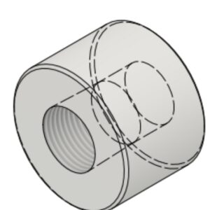 1/4" NPT-F 6000# Half-Coupling