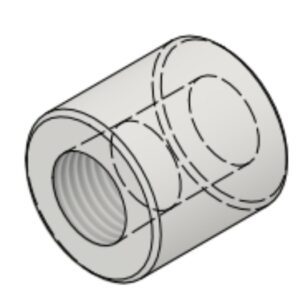 1/8" NPT-F 3000# Half-Coupling
