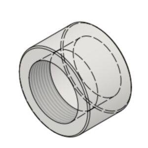 1 1/2" NPT-F 3000# Half-Coupling