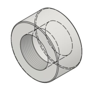 1 1/2" NPT-F 6000# Half-Coupling
