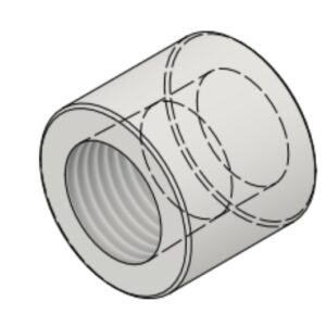 1/2" NPT-F 3000# Half-Coupling