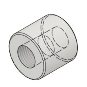 1/4" NPT-F 3000# Half-Coupling