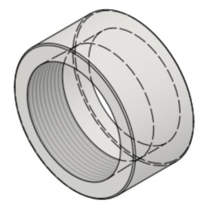3" NPT-F 3000# Half-Coupling