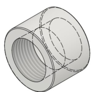3/4" NPT-F 3000# Half-Coupling