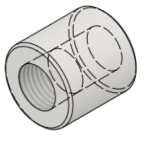 1/8" NPT-F 3000# Half-Coupling