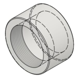2" NPT-F 3000# Half-Coupling