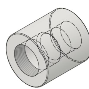 1 1/2" NPT-F x 1 1/4" NPT-F 6000# Reducing Coupling