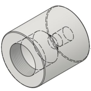 1 1/2" NPT-F x 1/2" NPT-F 6000# Reducing Coupling