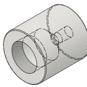 1 1/2" NPT-F x 3/8" NPT-F 6000# Reducing Coupling