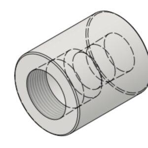 1 1/4" NPT-F x 1" NPT-F 6000# Reducing Coupling