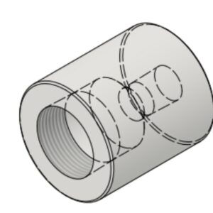 1 1/4" NPT-F x 1/2" NPT-F 6000# Reducing Coupling