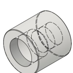 2" NPT-F x 1 1/2" NPT-F 6000# Reducing Coupling
