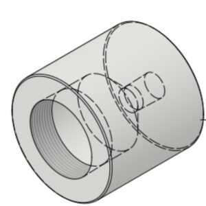 2" NPT-F x 1/2" NPT-F 6000# Reducing Coupling