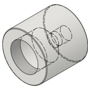 2" NPT-F x 3/4" NPT-F 6000# Reducing Coupling