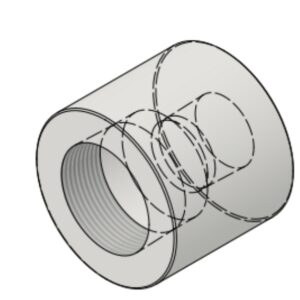 2 1/2" NPT-F x 1 1/2" NPT-F 6000# Reducing Coupling