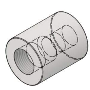 3/4" NPT-F x 1/2" NPT-F 6000# Reducing Coupling