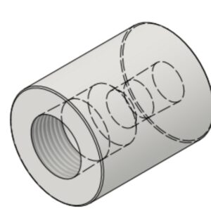 3/4" NPT-F x 3/8" NPT-F 6000# Reducing Coupling