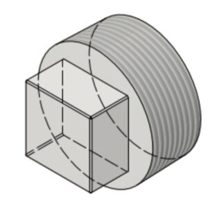 1 1/2" NPT-M 3k/6k# Square Head Plug