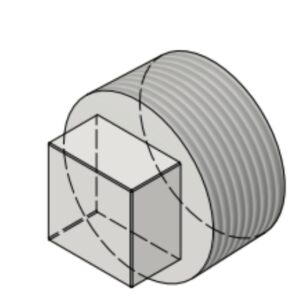 1 1/4" NPT-M 3k/6k# Square Head Plug