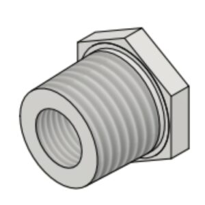 1/4" NPT-M to 1/8" NPT-F 3k/6k# Hex Head Bushing