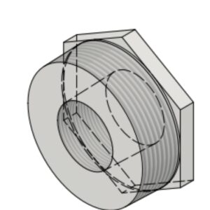 3" NPT-M x 1 1/2" NPT-F 3k/6k# Hex Head Bushing