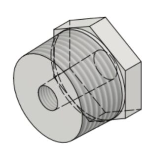 3/4" NPT-M x 1/8" NPT-F 3k/6k# Hex Head Bushing