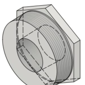 4" NPT-M x 2" NPT-F 3k/6k# Hex Head Bushing