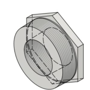 4" NPT-M x 2 1/2" NPT-F 3k/6k# Hex Head Bushing