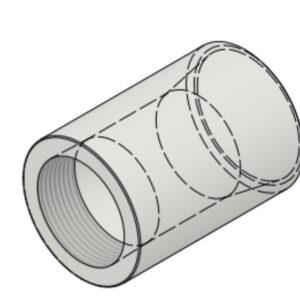 1 1/2" NPT-F x 2" BW Sch40 6000# Reducing Coupling