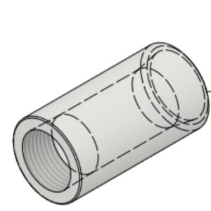 3/4" NPT-F x 1" BW Sch40 6000# Reducing Coupling
